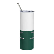 1955 55 Chevy Bel Air Tribute 20 ounce Tumbler with Straw Green/White