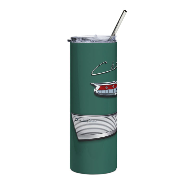 1957 57 Bel Air Tribute 20 ounce Tumbler with Straw Green