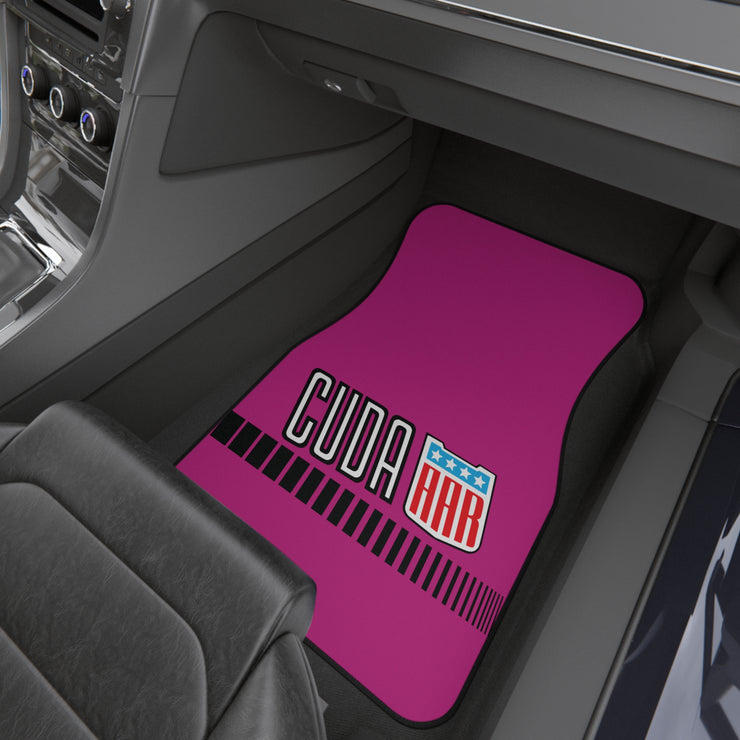 Plymouth Cuda Tribute Car Floor Mats (Set of 4) Pink