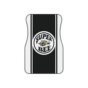 Super Bee Tribute Car Floor Mats (Set of 4) white / black