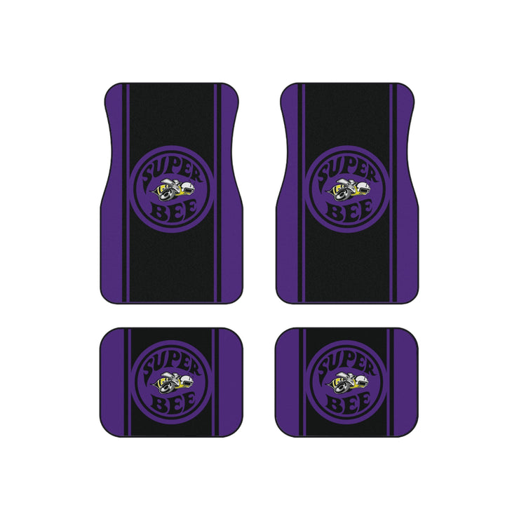 Super Bee Tribute Car Floor Mats (Set of 4) purple