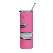 1957 57 Bel Air Tribute 20 ounce Tumbler with Straw Pink