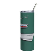 57 Chevy Tribute Skinny Matte Tumbler, 20oz Dark Green