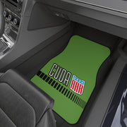 Plymouth Cuda Tribute Car Floor Mats (Set of 4) sublime green