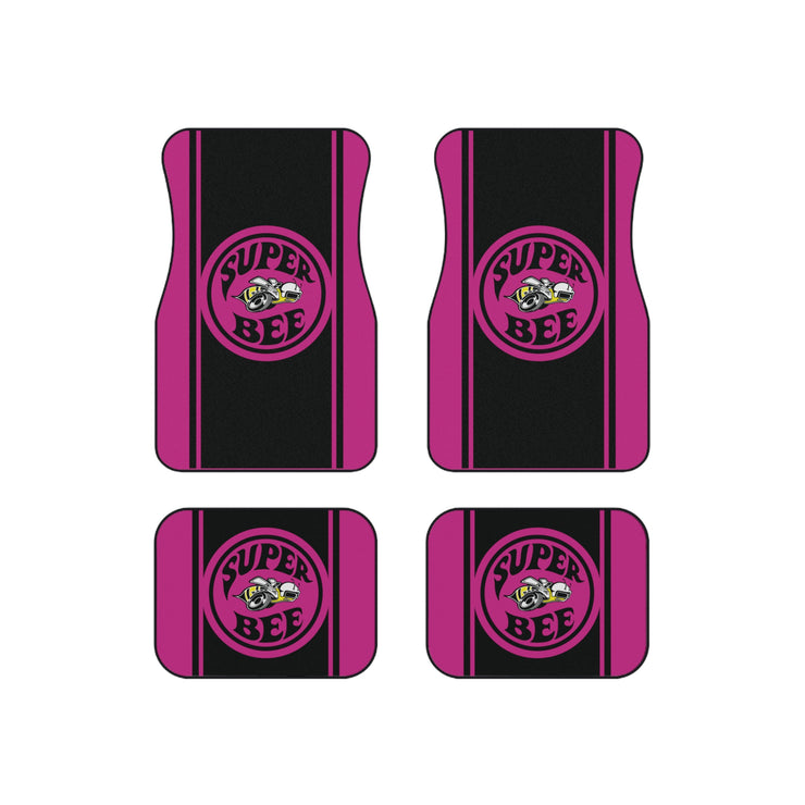 Super Bee Tribute Car Floor Mats (Set of 4) pink