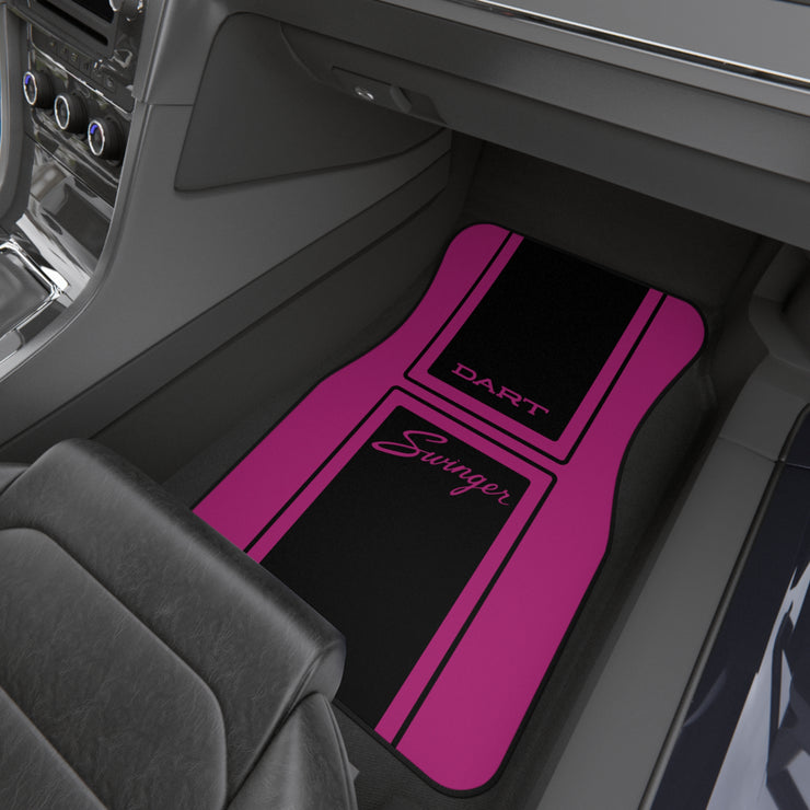 Dart Swinger Tribute Car Floor Mats (Set of 4) pink