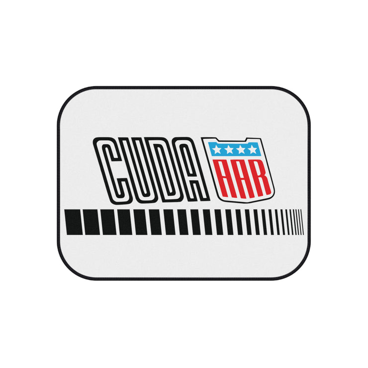 Plymouth Cuda Tribute Car Floor Mats (Set of 4) white