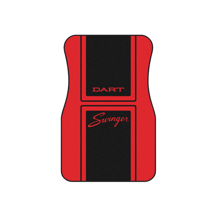 Dart Swinger Tribute Car Floor Mats (Set of 4) red