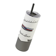 56 Chevy Tribute Skinny Matte Tumbler, 20oz Grey