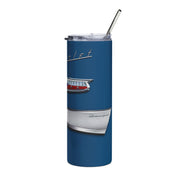 1957 57 Bel Air Tribute 20 ounce Tumbler with Straw Dark Blue