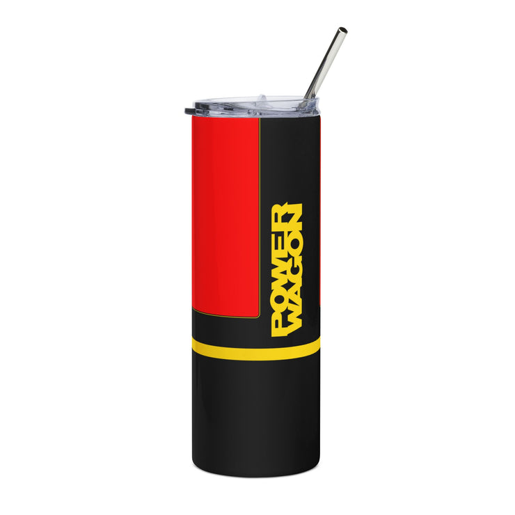 Power Wagon Tribute Skinny Matte Tumbler, 20oz Red / Yellow