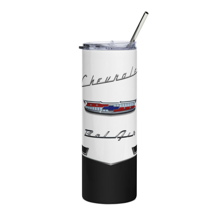 56 Chevy Tribute Skinny Matte Tumbler, 20oz Black