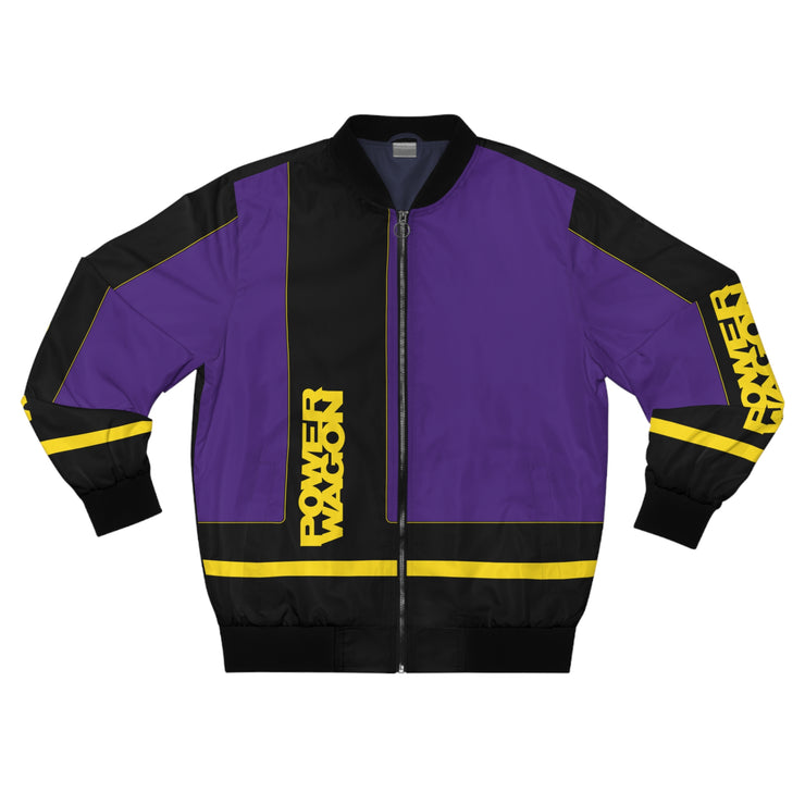 Mopar Power Wagon Truck Tribute Jacket Men's AOP Bomber Jacket  yellow/purple/black