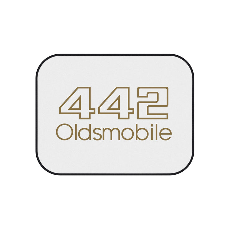 1985 1986 1987 Olds Oldsmobile 442 Car Floor Mats (set Of 4)  Gold/white