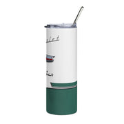 56 Chevy Tribute Skinny Matte Tumbler, 20oz Dark Green