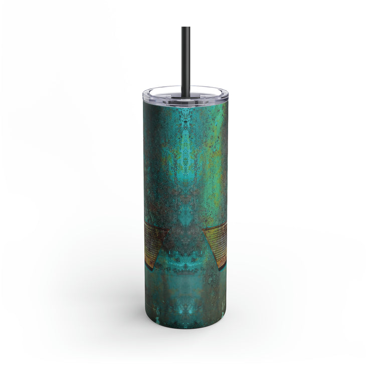 57 Chevy Tribute Skinny Matte Tumbler, 20oz Rusted Turquoise