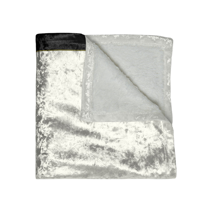 Power Wagon Tribute Crushed Velvet Blanket in white/black