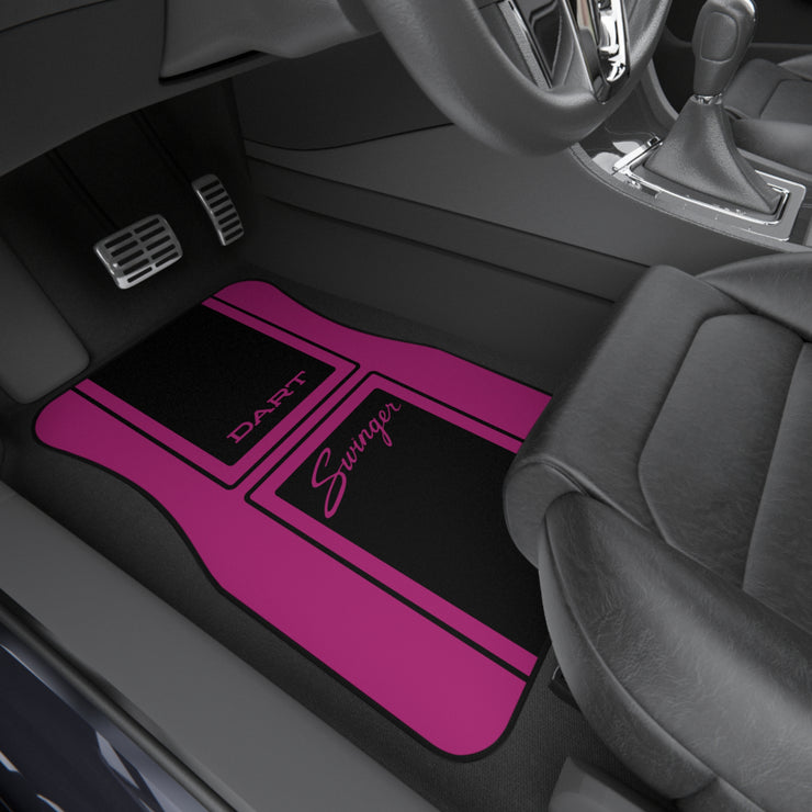 Dart Swinger Tribute Car Floor Mats (Set of 4) pink