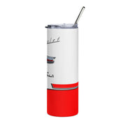 1956 56 Bel Air Tribute 20 ounce Tumbler with Straw Red/White