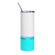 1956 56 Bel Air Tribute 20 ounce Tumbler with Straw Matte Light Turquoise