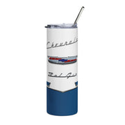 1956 56 Bel Air Tribute 20 ounce Tumbler with Straw Dark Blue/White