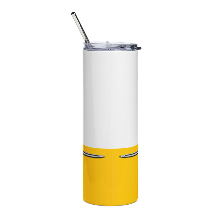 1956 56 Bel Air Tribute 20 ounce Tumbler with Straw Yellow/White