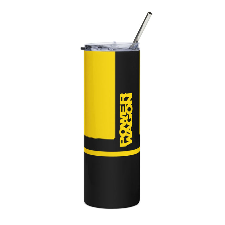 Power Wagon Tribute Skinny Matte Tumbler, 20oz Yellow