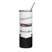 1956 56 Bel Air Tribute 20 ounce Tumbler with Straw Black/White