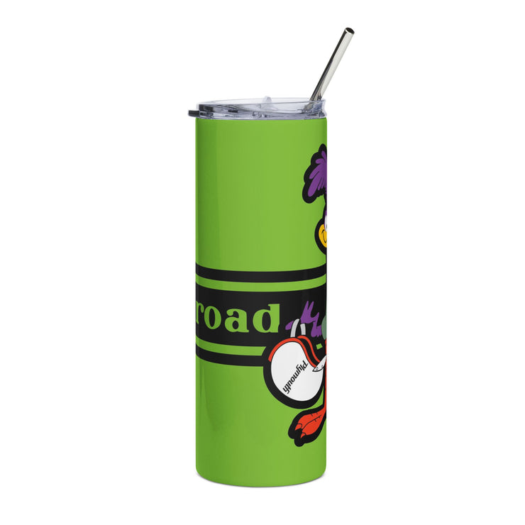 Plymouth Roadrunner Tribute Stainless Steel Tumbler, 20oz | Green/Black