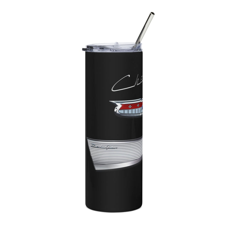 1957 57 Bel Air Tribute 20 ounce Tumbler with Straw Black