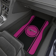 Pink Charger Black Stripe Tribute Car Floor Mats (Set of 4)
