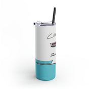 56 Chevy Tribute Skinny Matte Tumbler, 20oz Light Turquoise