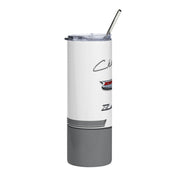 56 Chevy Tribute Skinny Matte Tumbler, 20oz Grey
