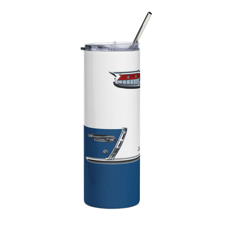 1955 55 Chevy Bel Air Tribute 20 ounce Tumbler with Dark Blue/White