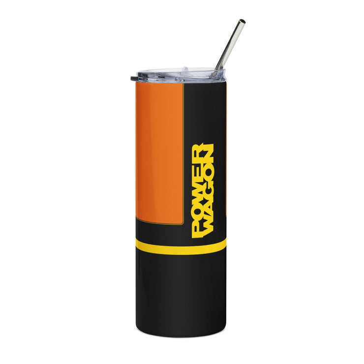 Power Wagon Tribute Skinny Matte Tumbler, 20oz Orange / Yellow
