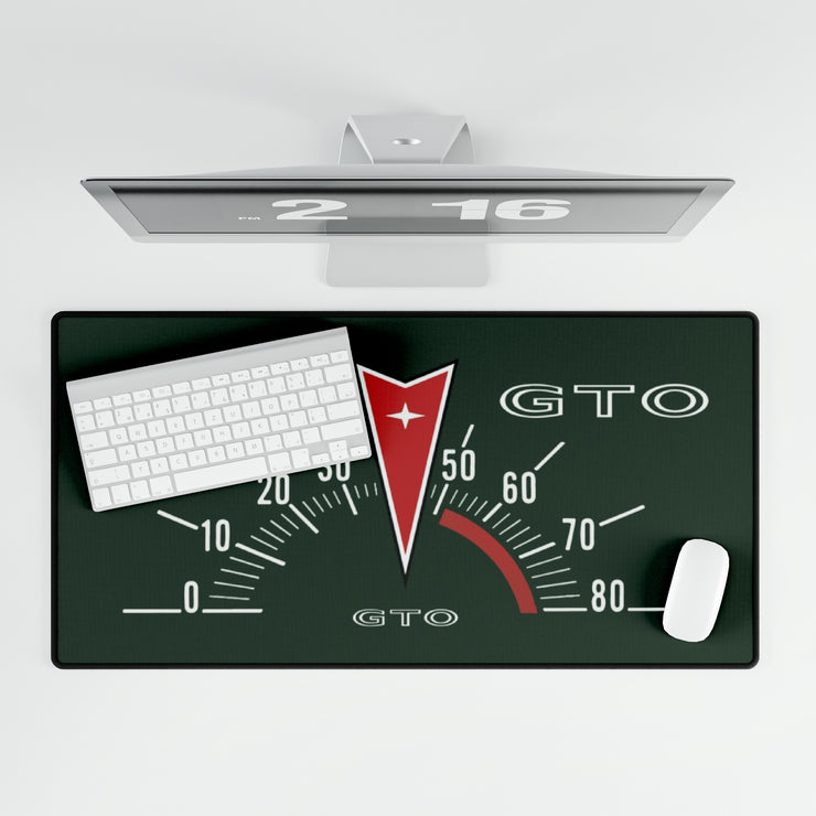 Pontiac GTO Tach Desk Mats / green