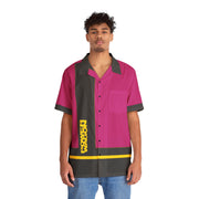 Mopar Power Wagon Truck Tribute  Men's Hawaiian Shirt (AOP) yellow/pink/black