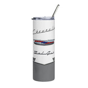 1956 56 Bel Air Tribute 20 ounce Tumbler with Straw Grey/White
