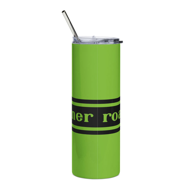 Plymouth Roadrunner Tribute Stainless Steel Tumbler, 20oz | Green/Black