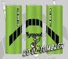 1971 1972 Plymouth Roadrunner 383 Tribute green / black 20 ounce Stainless Steel Tumbler