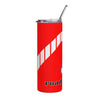 1971 1972 Plymouth Roadrunner Tribute Stainless Steel Gloss Tumbler, 20oz with Straw