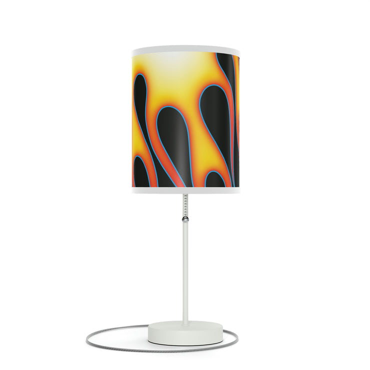 Classic Hot Rod Flame Pinstripe  Lamp on a Stand, US|CA plug