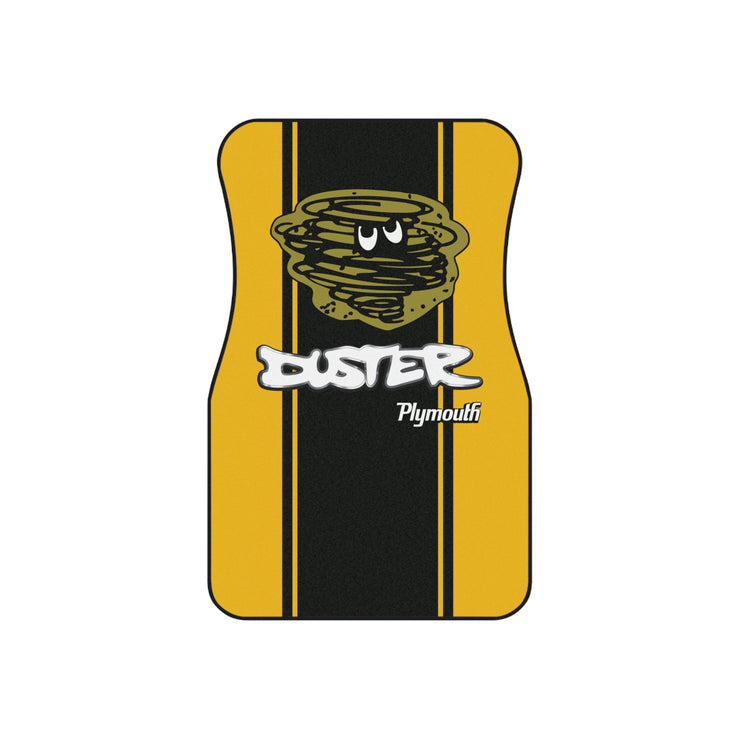 Vintage Style Plymouth Duster  Tribute Car Floor Mats (Set of 4)  yellow /black