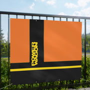 Power Wagon Garage Shop Banner Tribute Matte Banner Orange/black