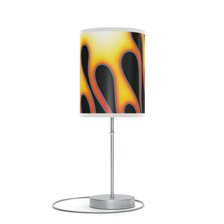 Classic Hot Rod Flame Pinstripe  Lamp on a Stand, US|CA plug