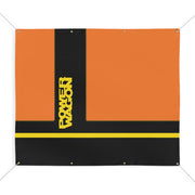 Power Wagon Garage Shop Banner Tribute Matte Banner Orange/black