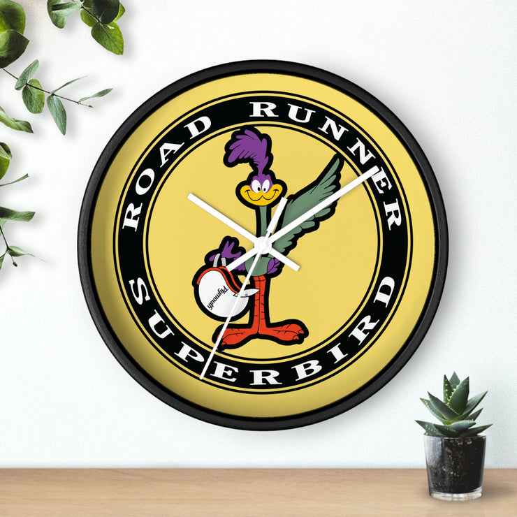 Road Runner Superbird Wall clock yellow/black – MotorCityHardware