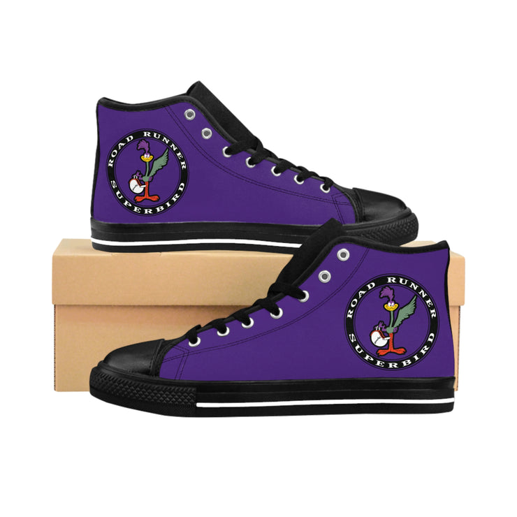 Superbird Road Runner Tribute Men's Classic Sneakers Purple/Black