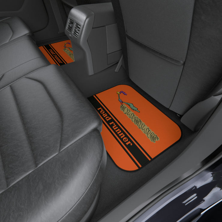 Plymouth Roadrunner Tribute Car Floor Mats (Set of 4) Orange