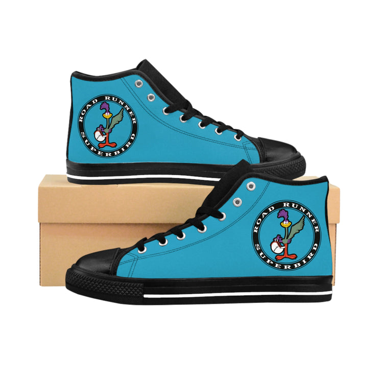 Superbird Road Runner Tribute Men's Classic Sneakers Turquoise/Black